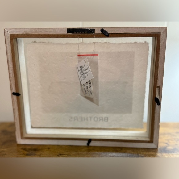 Mud Pie Brothers 4x6 Glass Frame NWT - Picture 3 of 5